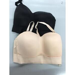 Rhonda shear molded mesh strapless convertible bras 2 pack medium new HSN